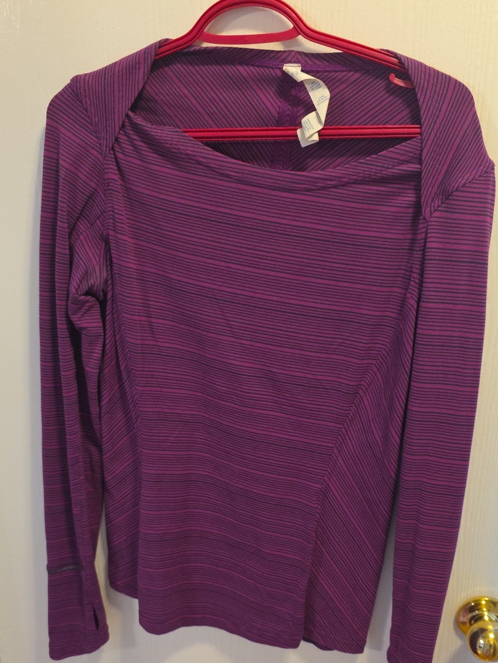 lululemon athletica Long Sleeve Top in Deep Purple